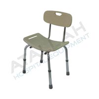 Shower Chair - Plastic Seat with Backrest