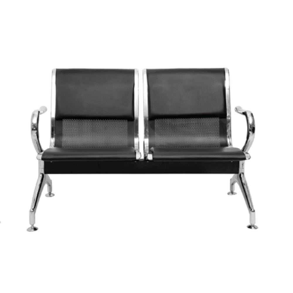 Waiting Area Bench - Chrome 2 seats