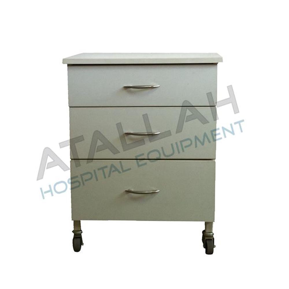 Mobile Pedestal - Wood 4 Drawers