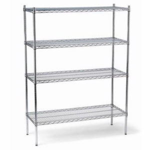 Storage Shelves Unit - Wire Chrome