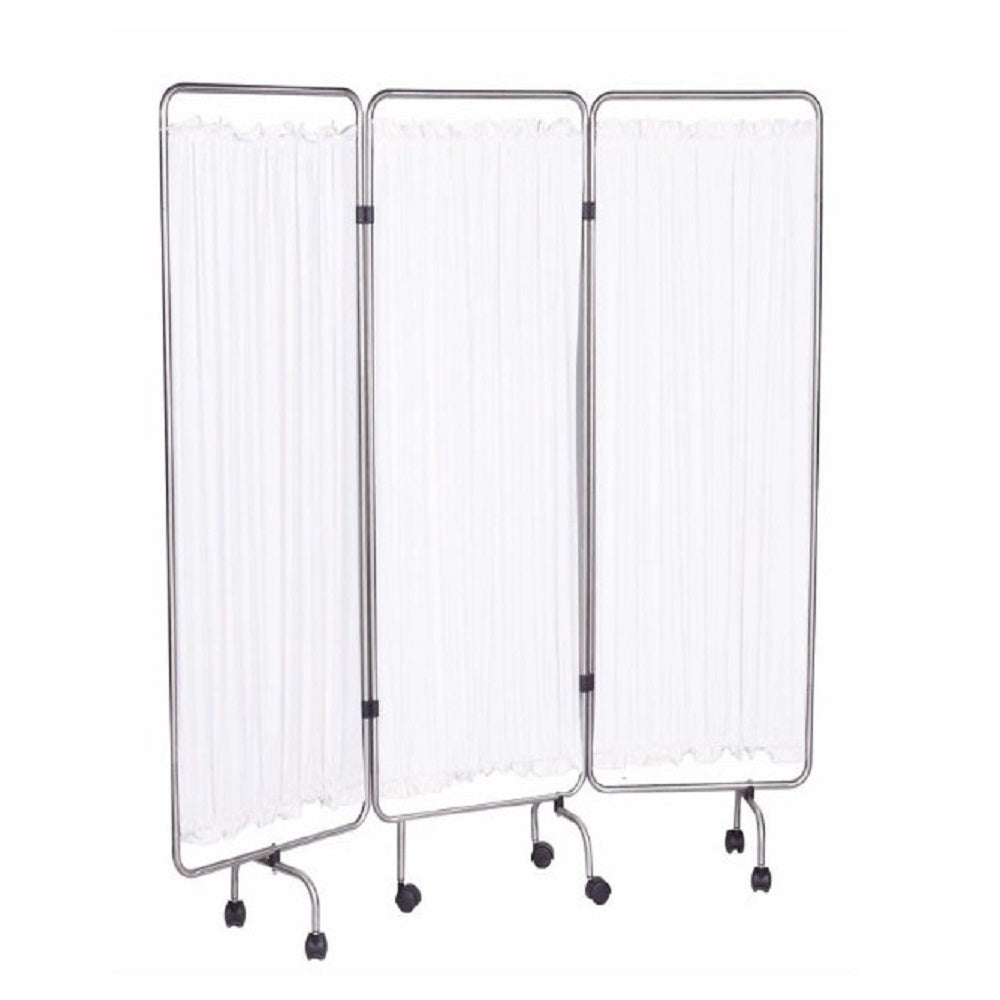 Bedside Screen - 3 Panels Stainless Steel