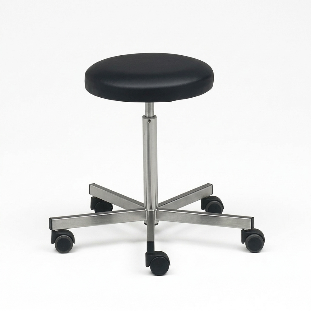 Stool Revolving Hydraulic Lift Stainless Steel Base