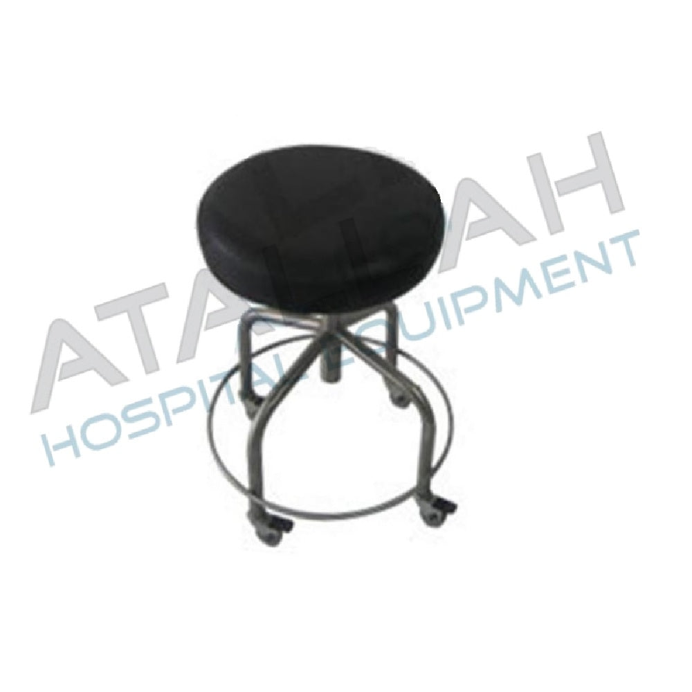 Stool Revolving Manual With Foot Ring