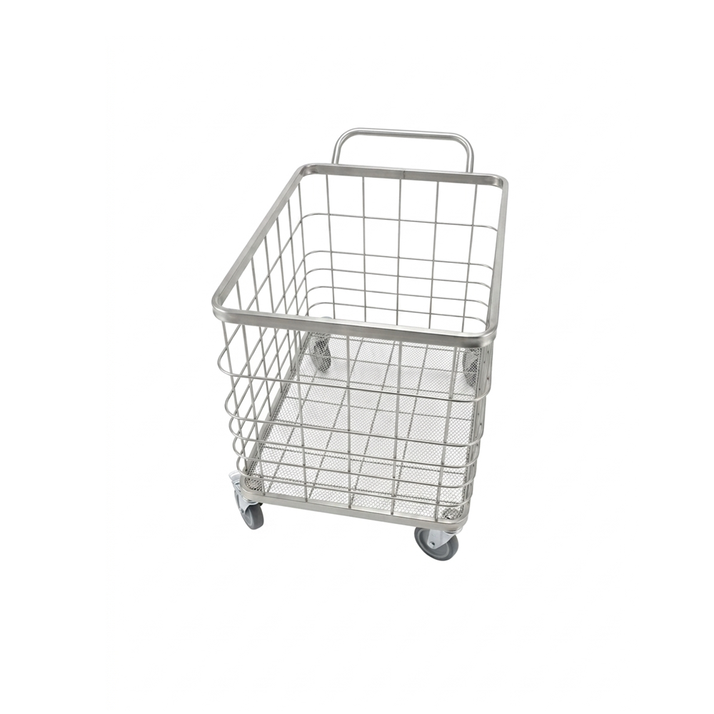 Dirty Linen Transport Trolley - Basket Shape