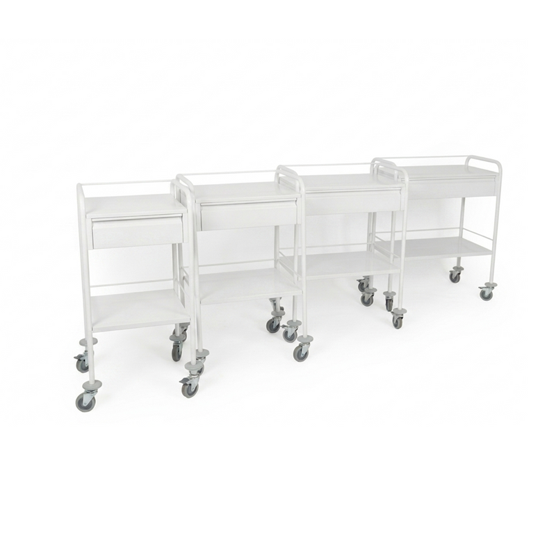 Dressing / Medication Trolley - 1 Drawer Powder Coated