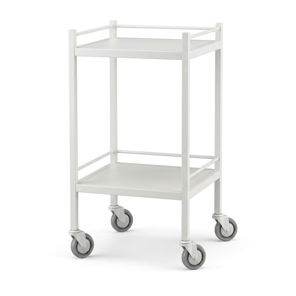 Instrument Trolley - 2 shelves 50W x 50D cm with barriers