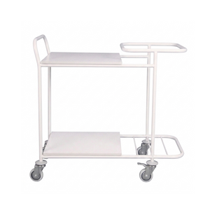 Clean/Dirty Linen Transport Trolley with Shelves
