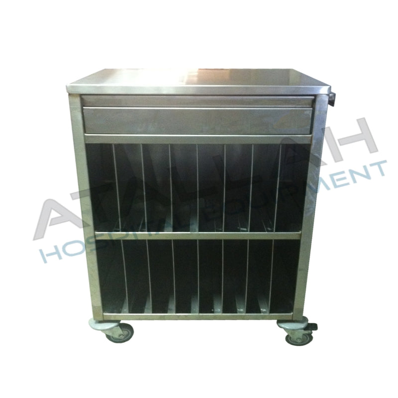 Patient File Trolley - Closed with Drawer – Atallah Co. Hospital and ...