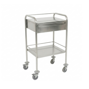 Dressing / Medication Trolley - 1 Drawer Stainless Steel