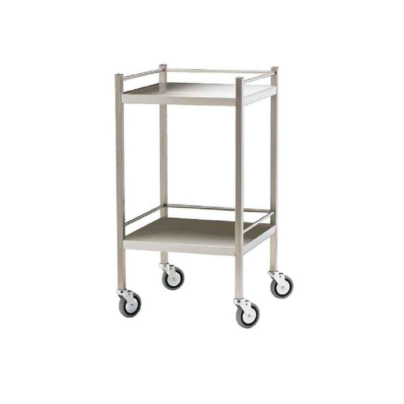 Instrument Trolley - 2 shelves 50W x 50D cm with barriers