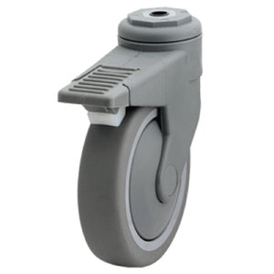 Castor/Wheel for Bed/Stretcher - 125 mm diameter hole Anti Static Medical