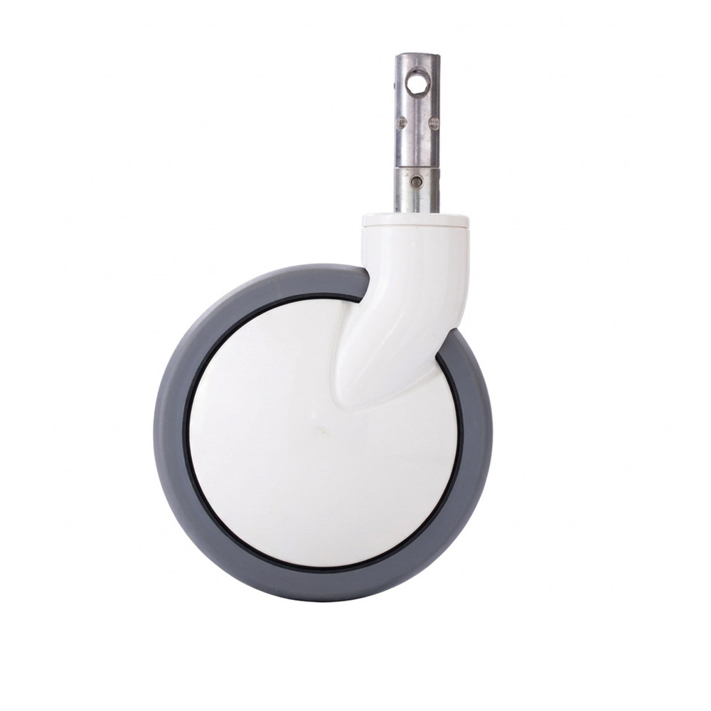 Castor/Wheel for Bed/Stretcher - 200 mm diameter central lock