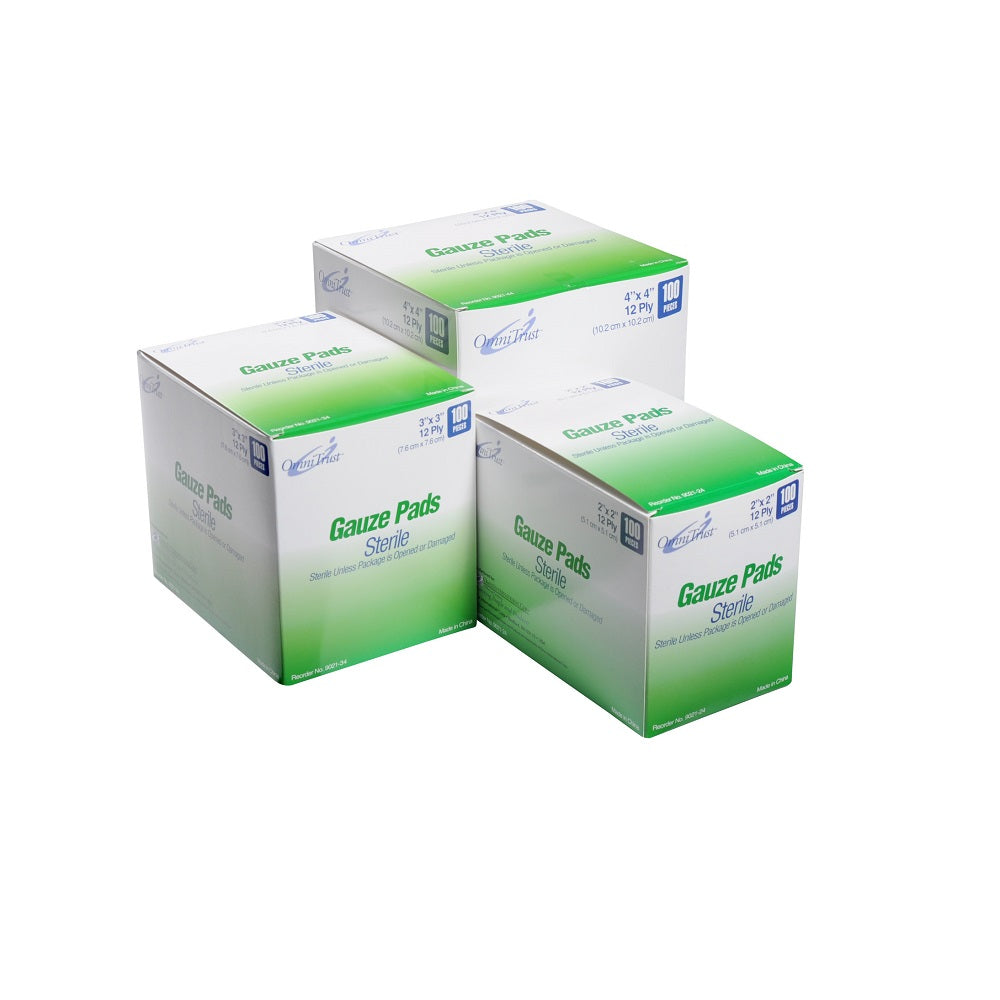 Gauze Sterile 2x2 inch 12 ply