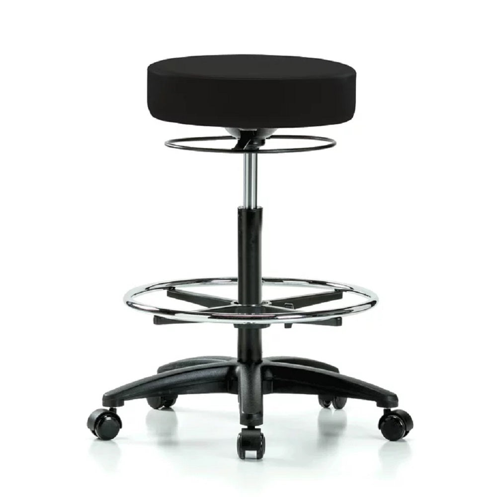 Stool Revolving Hydraulic Lift Black Base High