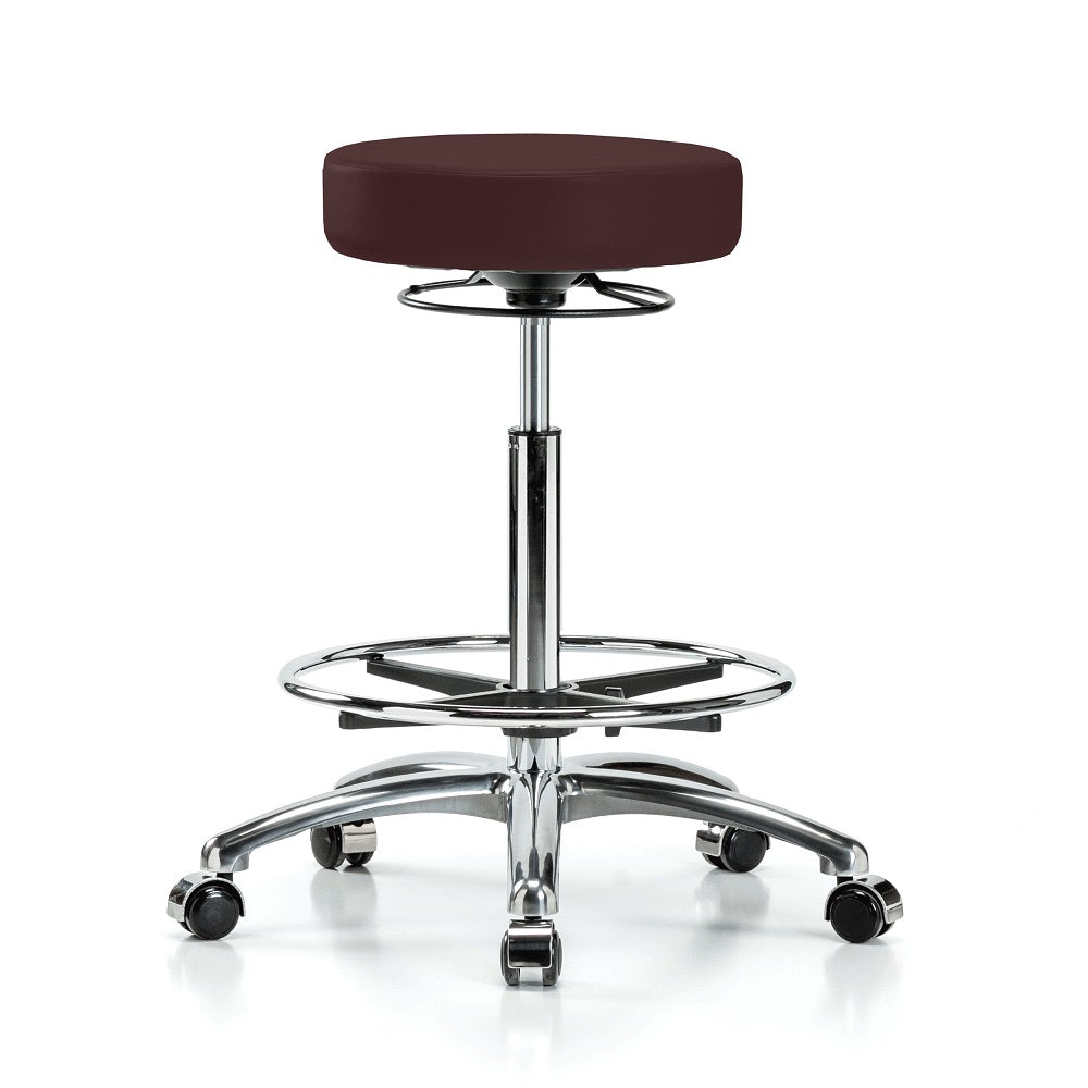 Stool Revolving Hydraulic Lift High Chrome Base