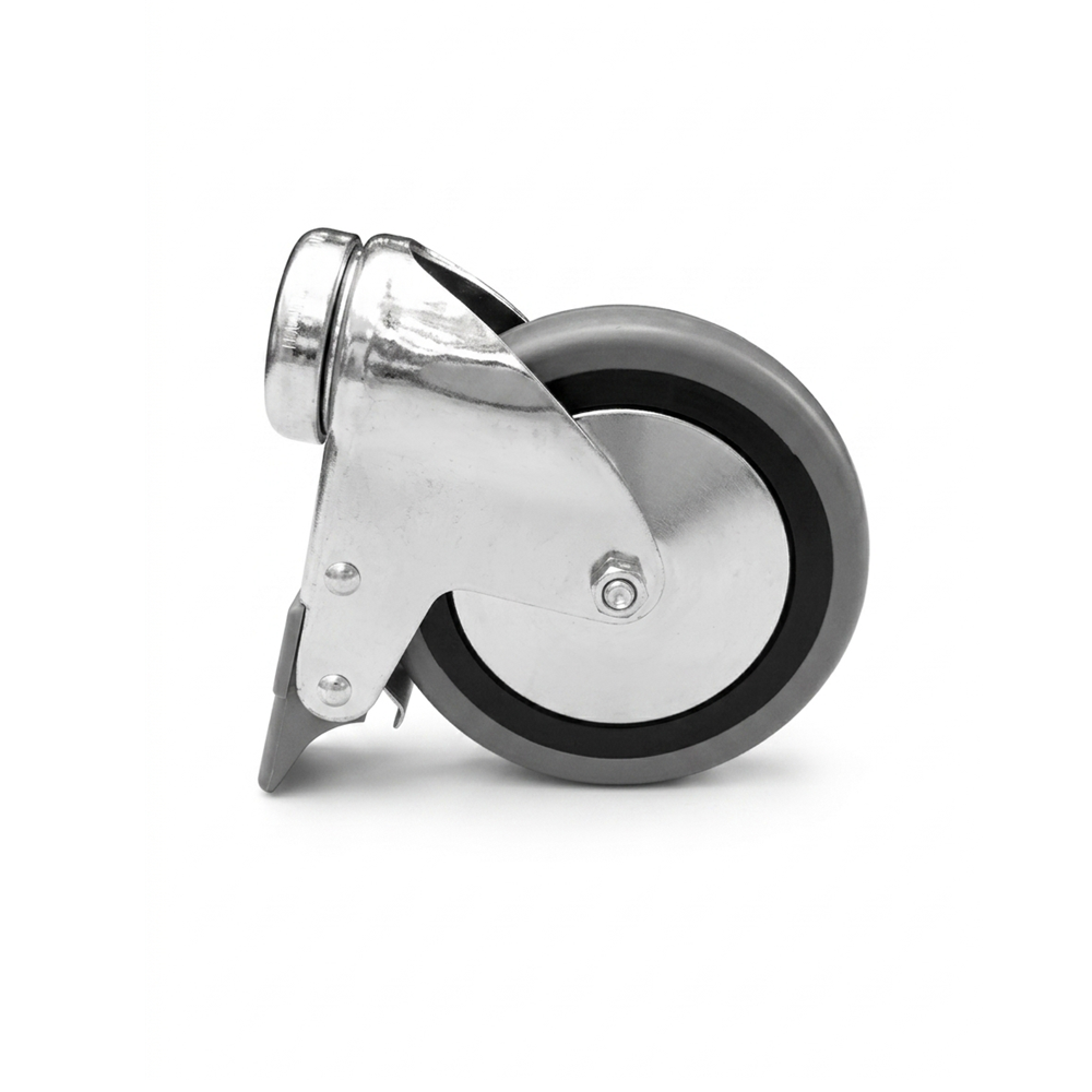 Castor/Wheel for Bed/Stretcher - Rubber hole thread