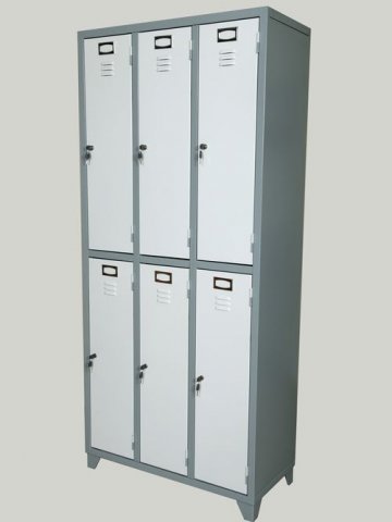 Lockers - 6 Panels / 2 Rows Male