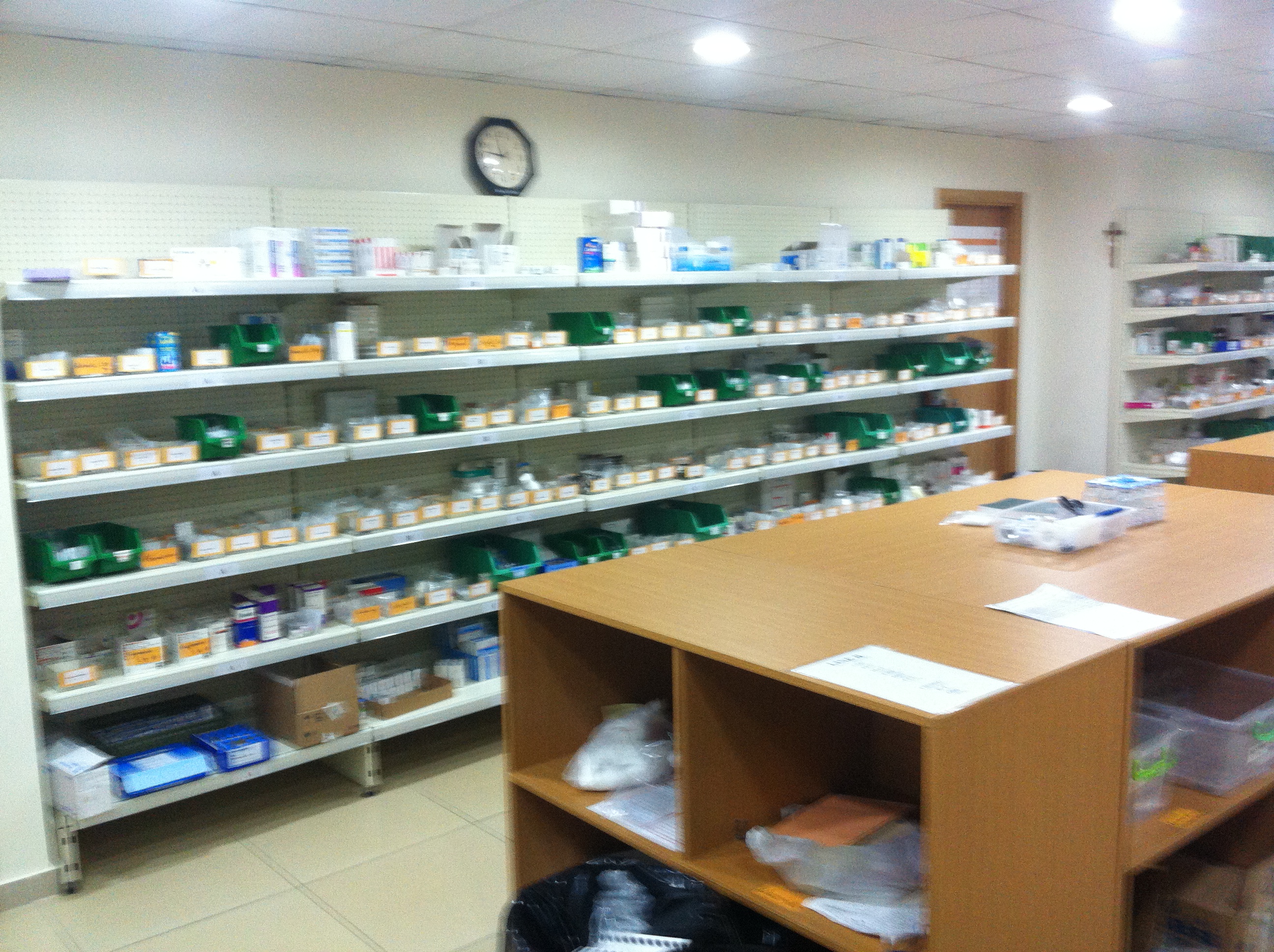 Pharmacy Storage Shelves