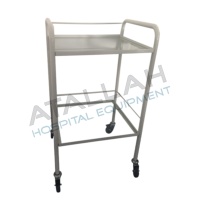 Instrument Trolley - 2 Shelves Glass 50W x 50D cm