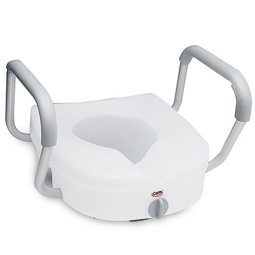 Toilet Seat Raised With Armrest