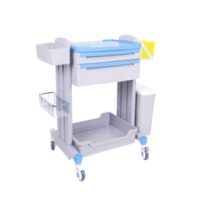 Medication Trolley - 2 drawers ABS
